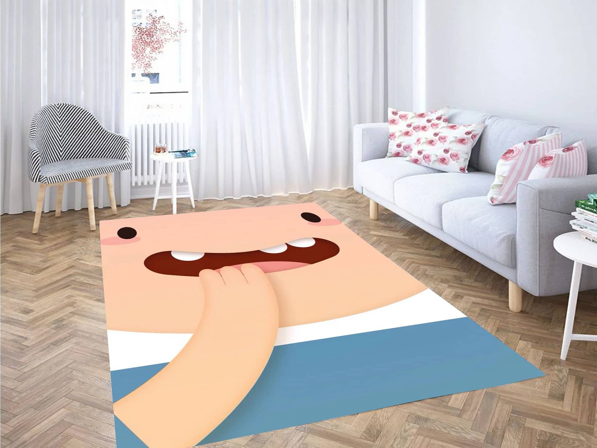 Finn Adventure Time Carpet Rug