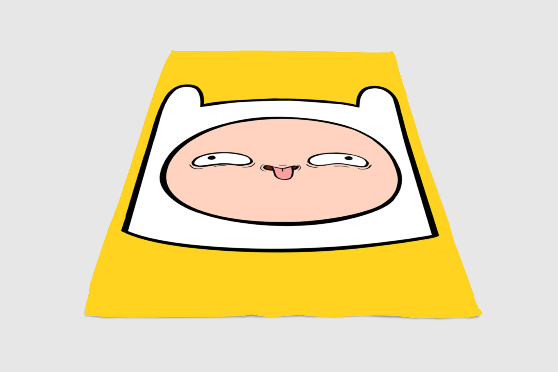 Finn Face Adventure Time Fleece Blanket