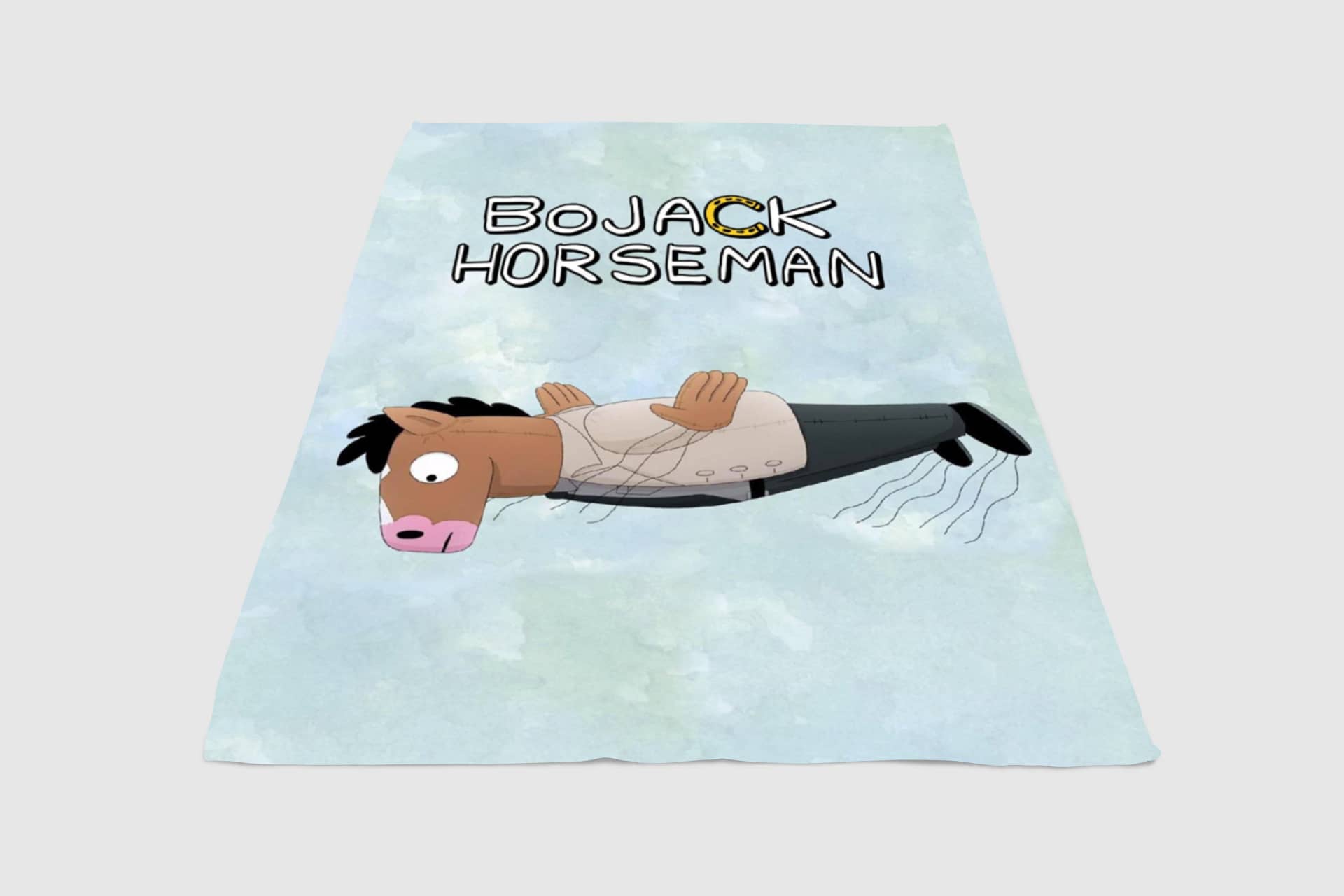 Flying Bojack Horseman Fleece Blanket