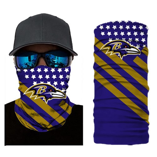Football Baltimore Hiking Ravens Scarf Sports Bandana Neck Gaiter No2225 Face Mask