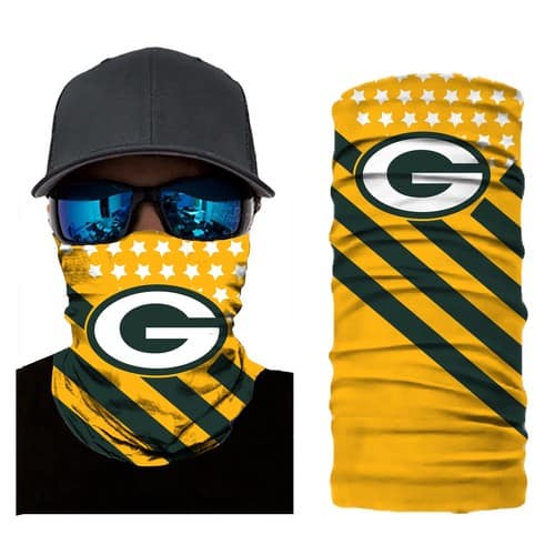 Football Green Bay Hiking Packers Scarf Sports Bandana Neck Gaiter No2236 Face Mask