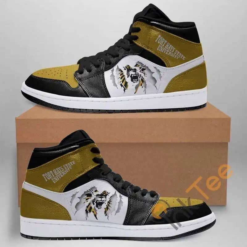 Fort Hays State Tigers Ncaa Custom It883 Air Jordan Shoes
