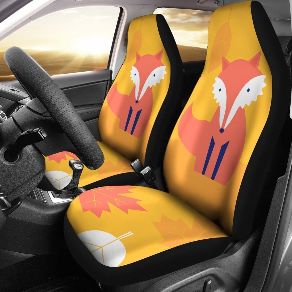 Fox Design Cartoon Funny Car Seat Covers