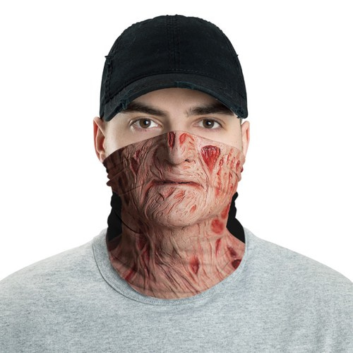 Freddy Krueger 3 Horror Halloween Neck Gaiter Bandana No2277 Face Mask