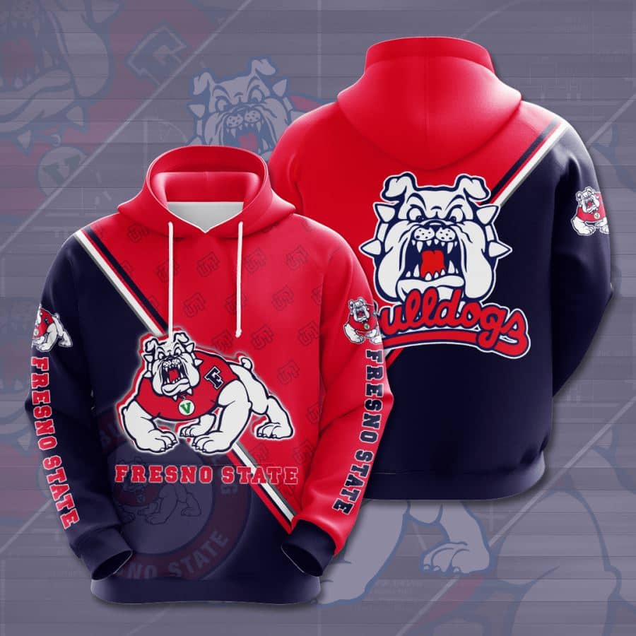 Fresno State Bulldogs No683 Custom Hoodie 3D