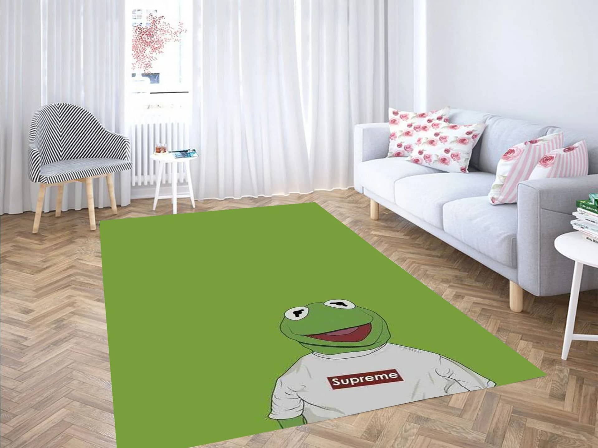 Frog Wallpaper Carpet Rug