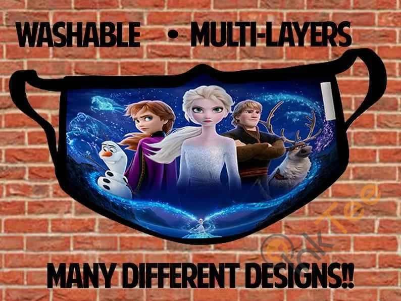 Frozen Ana Elsa Childrens Kids Disney Reusable Girls 5072 Face Mask