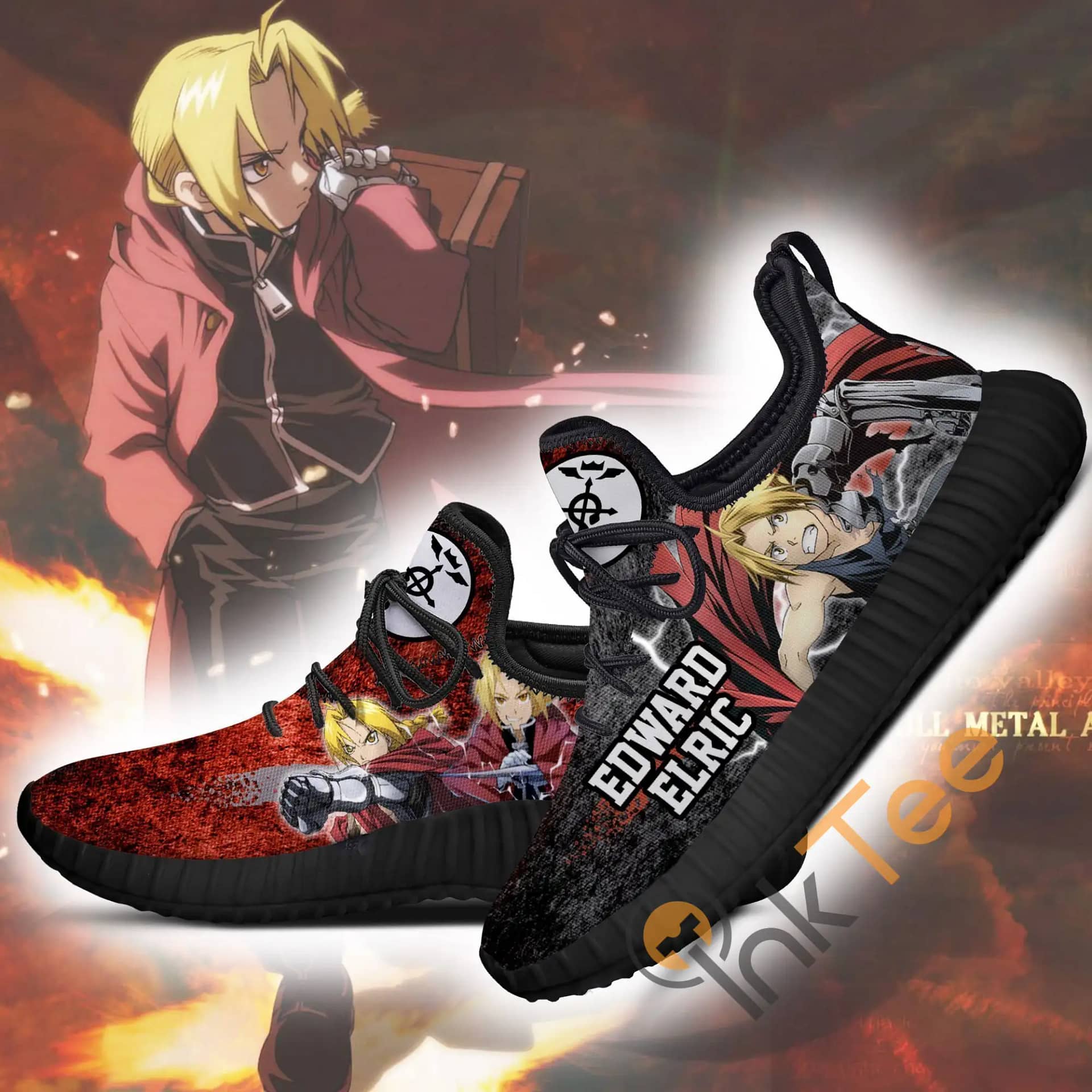 Inktee Store - Fullmetal Alchemist Edward Elric Character Anime Amazon Reze Shoes Image