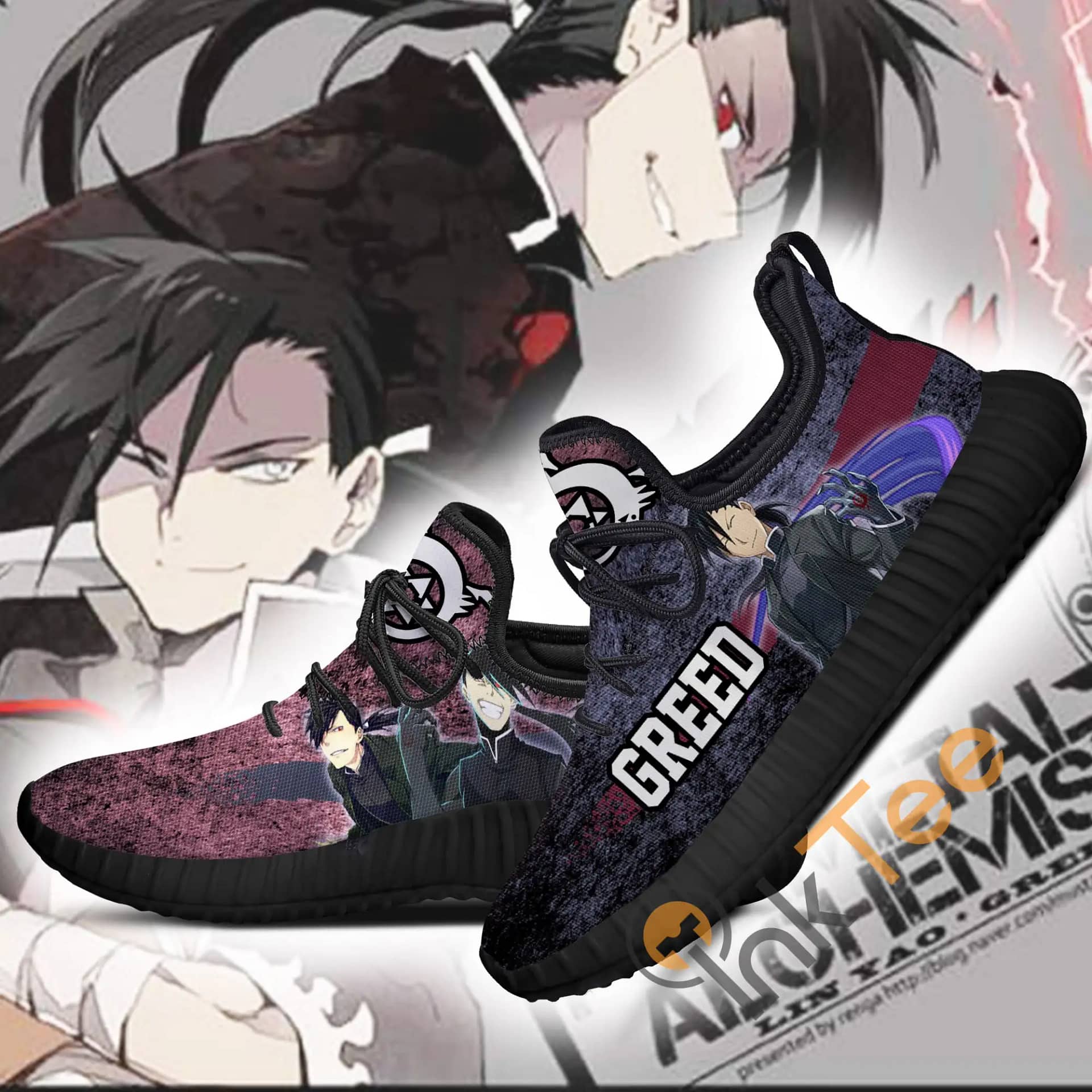 Inktee Store - Fullmetal Alchemist Greed Character Anime Amazon Reze Shoes Image