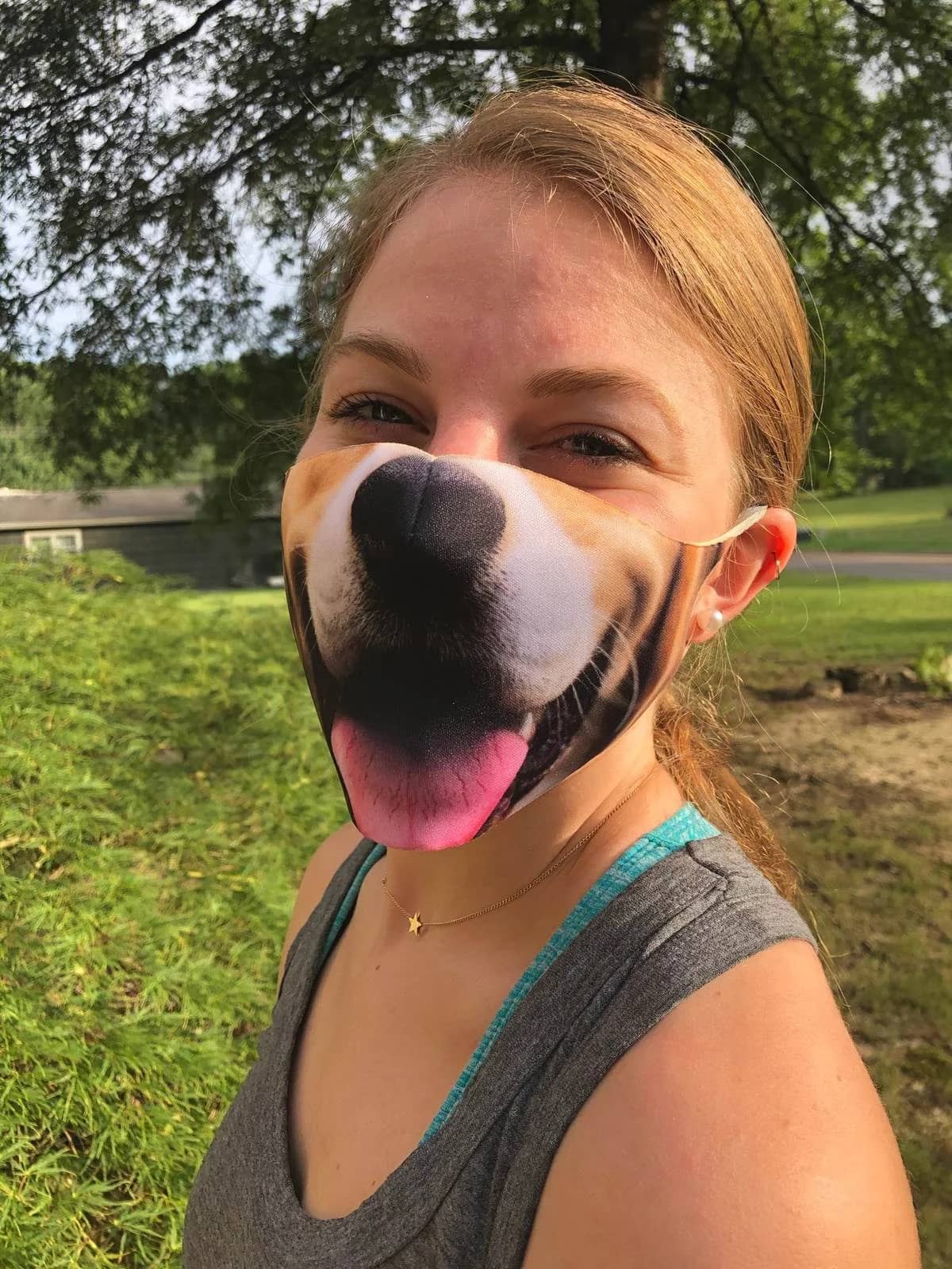 Funny Dog Animal Breathable Reusable Washable Face Mask