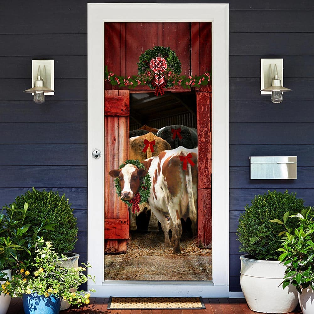 Inktee Store - Funny Family Cattle Door Cover Image