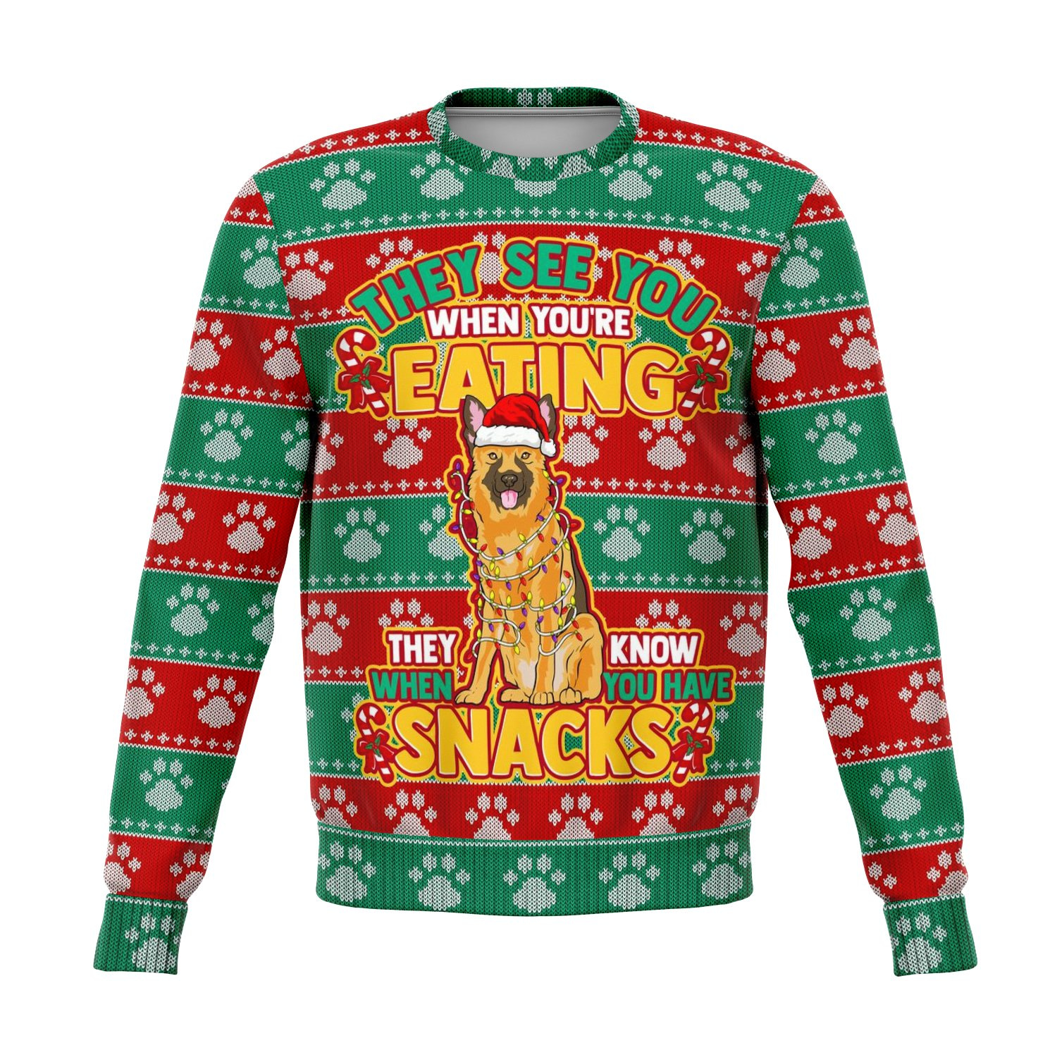 Funny They See You When Your Eating Ugly Sweater