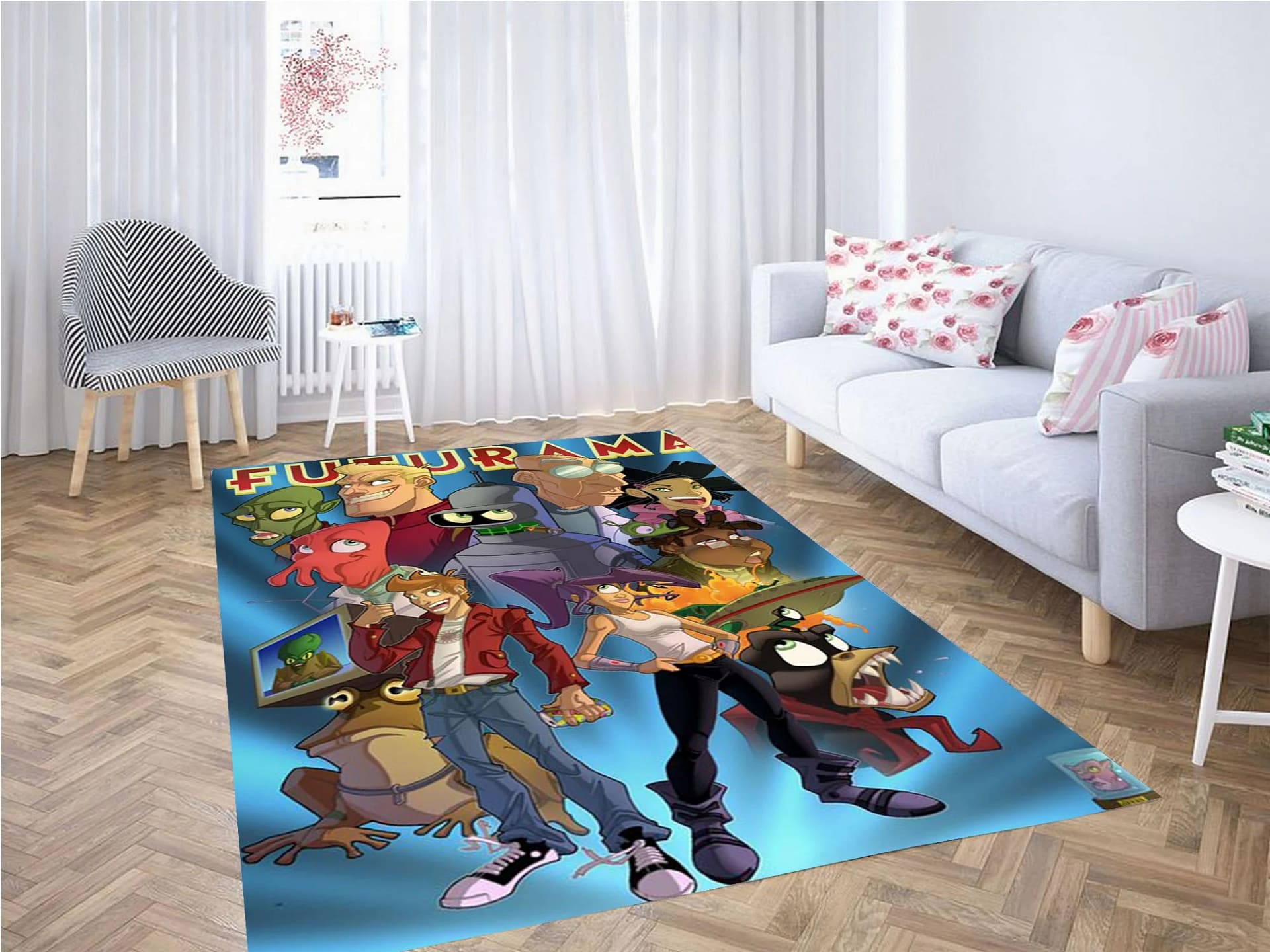 Futurama Art Style Carpet Rug