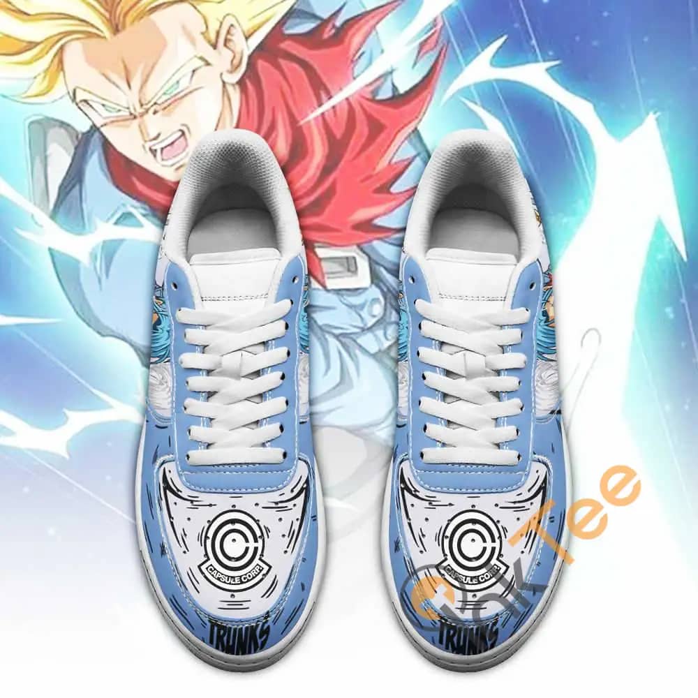 Future Trunks Custom Dragon Ball Anime Fan Gift Amazon Nike Air Force Shoes
