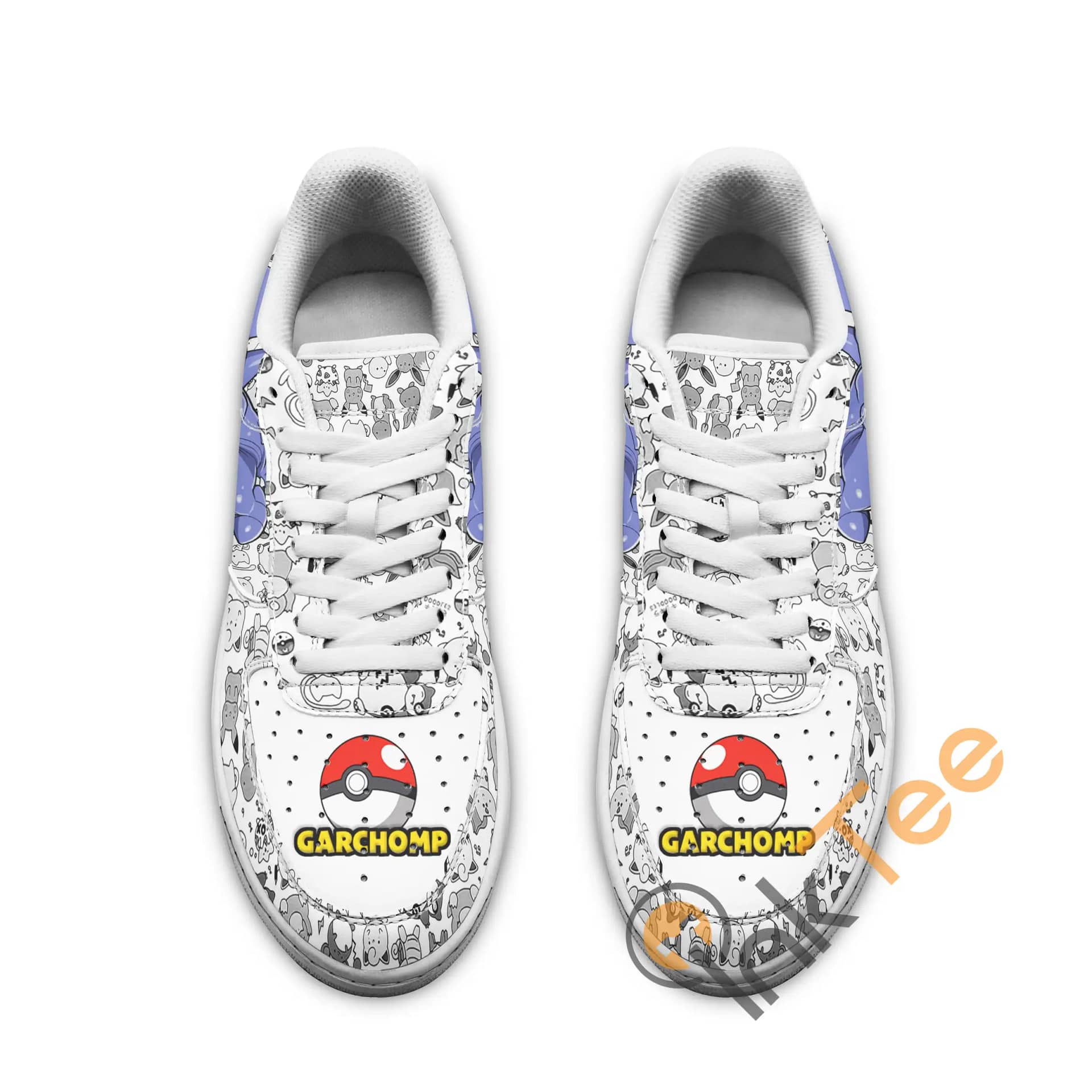 Garchomp Pokemon Fan Gift Idea Amazon Nike Air Force Shoes