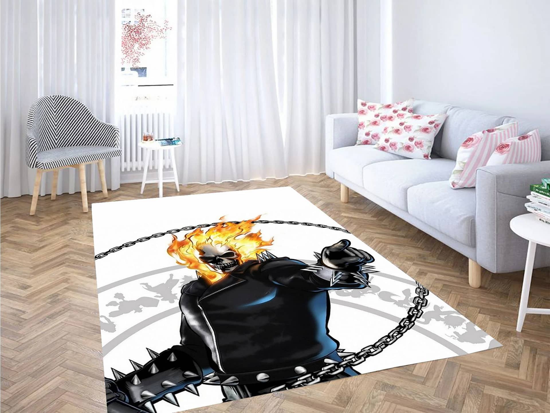 Ghost Rider Comic Carpet Rug