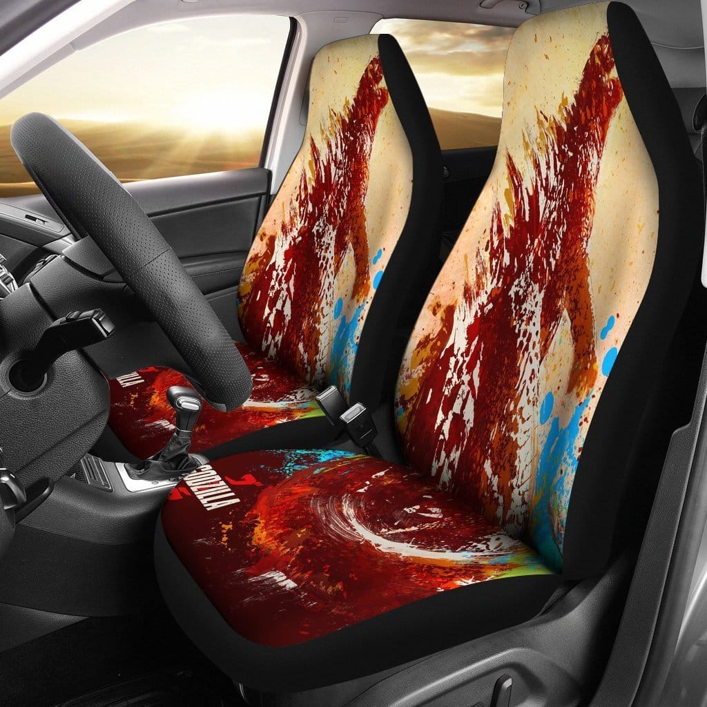 Godzilla Angry Monster 4 Car Seat Covers