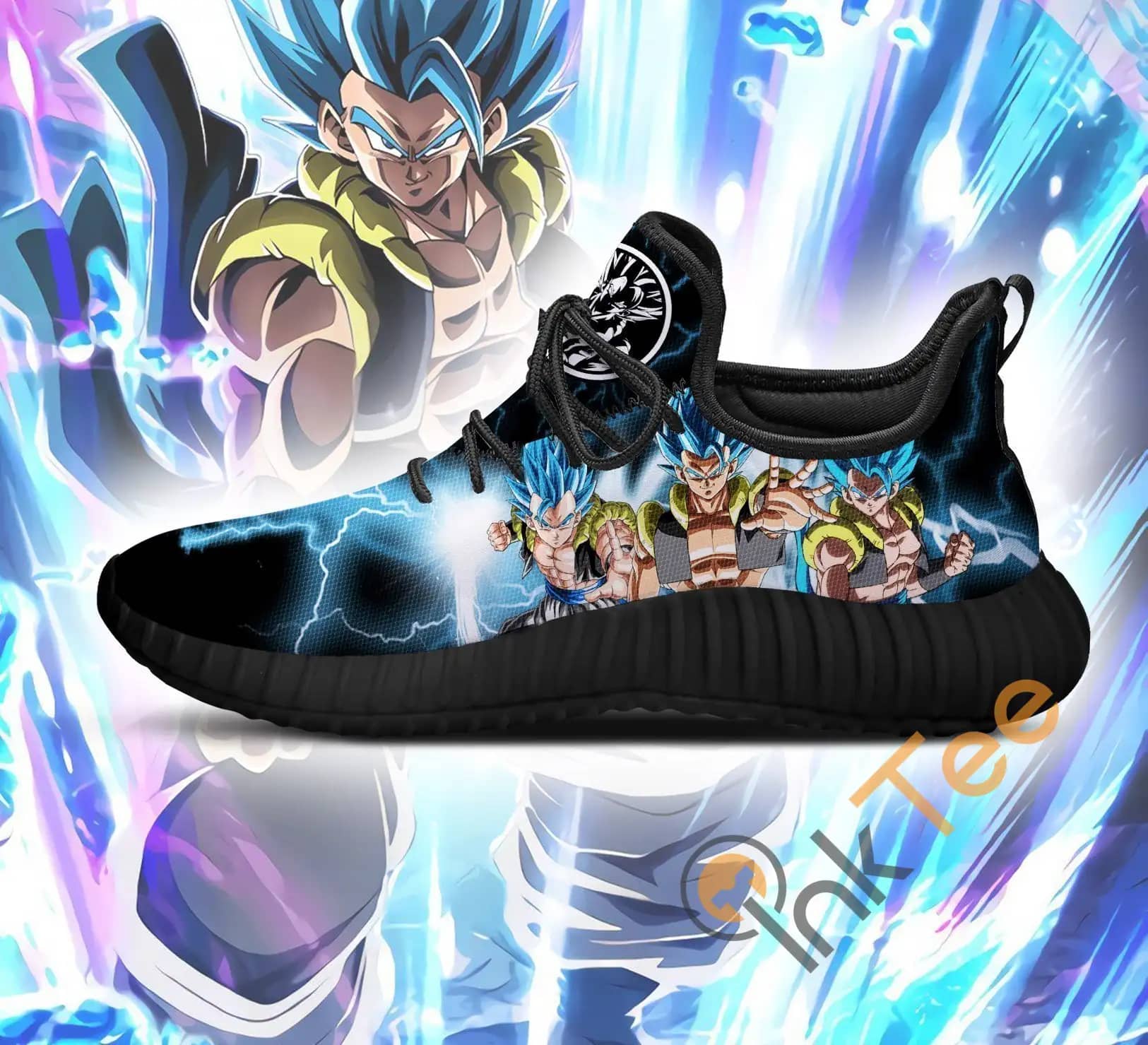 Inktee Store - Gogeta Blue Dragon Ball Anime Amazon Reze Shoes Image