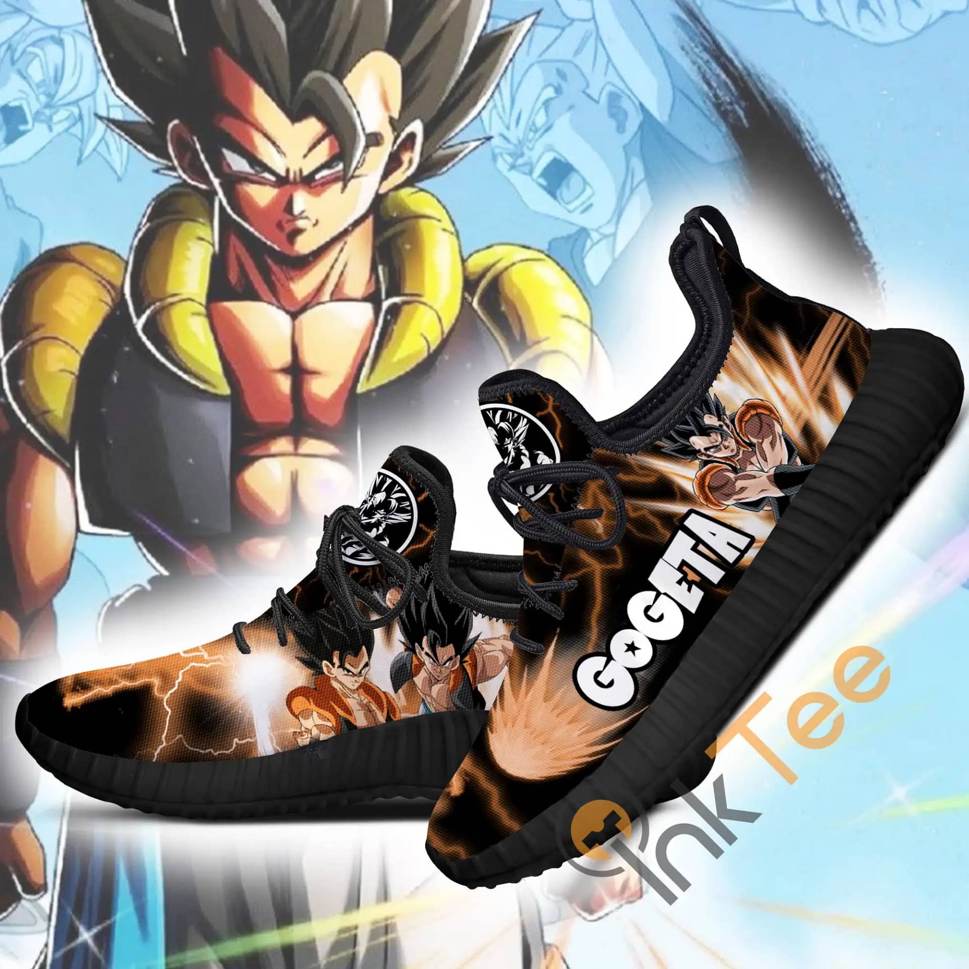 Inktee Store - Gogeta Classic Dragon Ball Anime Amazon Reze Shoes Image
