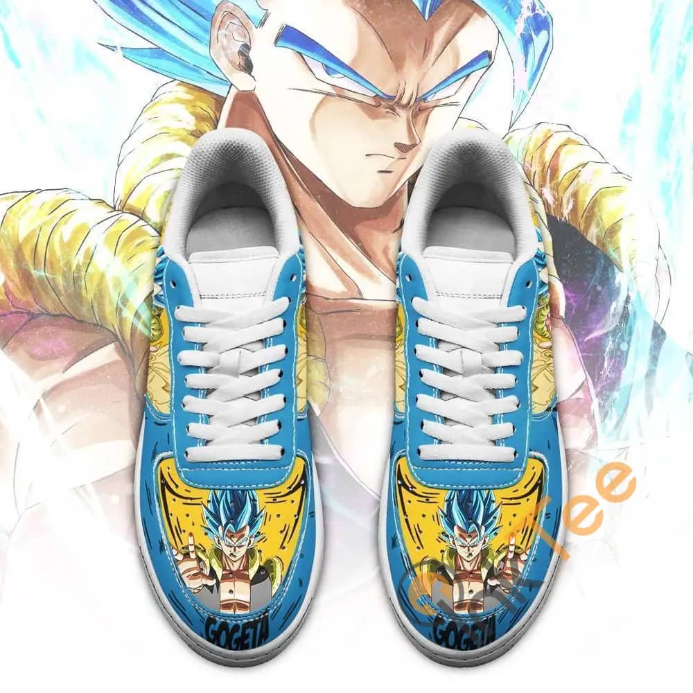 Gogeta Custom Dragon Ball Anime Fan Gift Amazon Nike Air Force Shoes