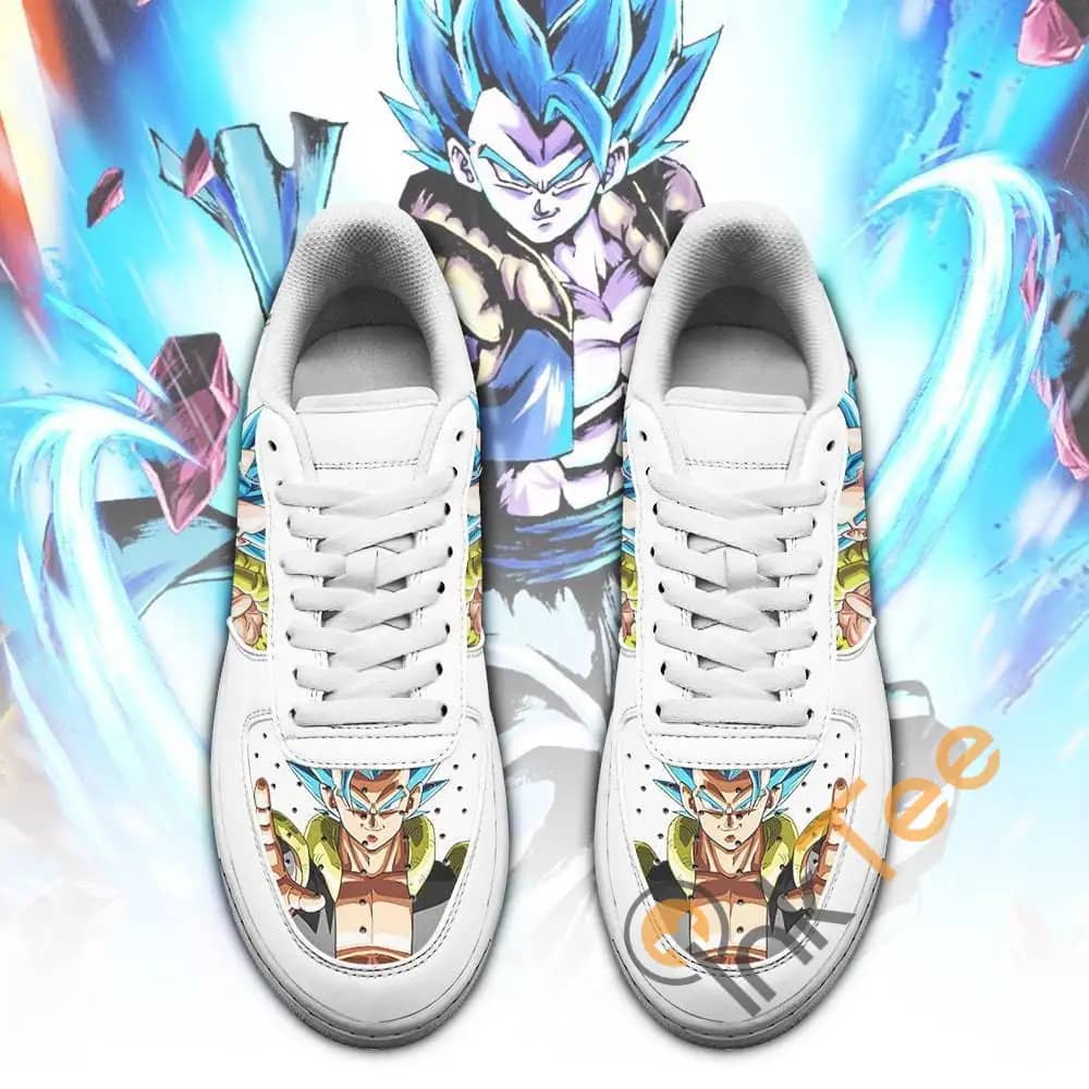 Gogeta Custom Dragon Ball Z Anime Fan Amazon Nike Air Force Shoes