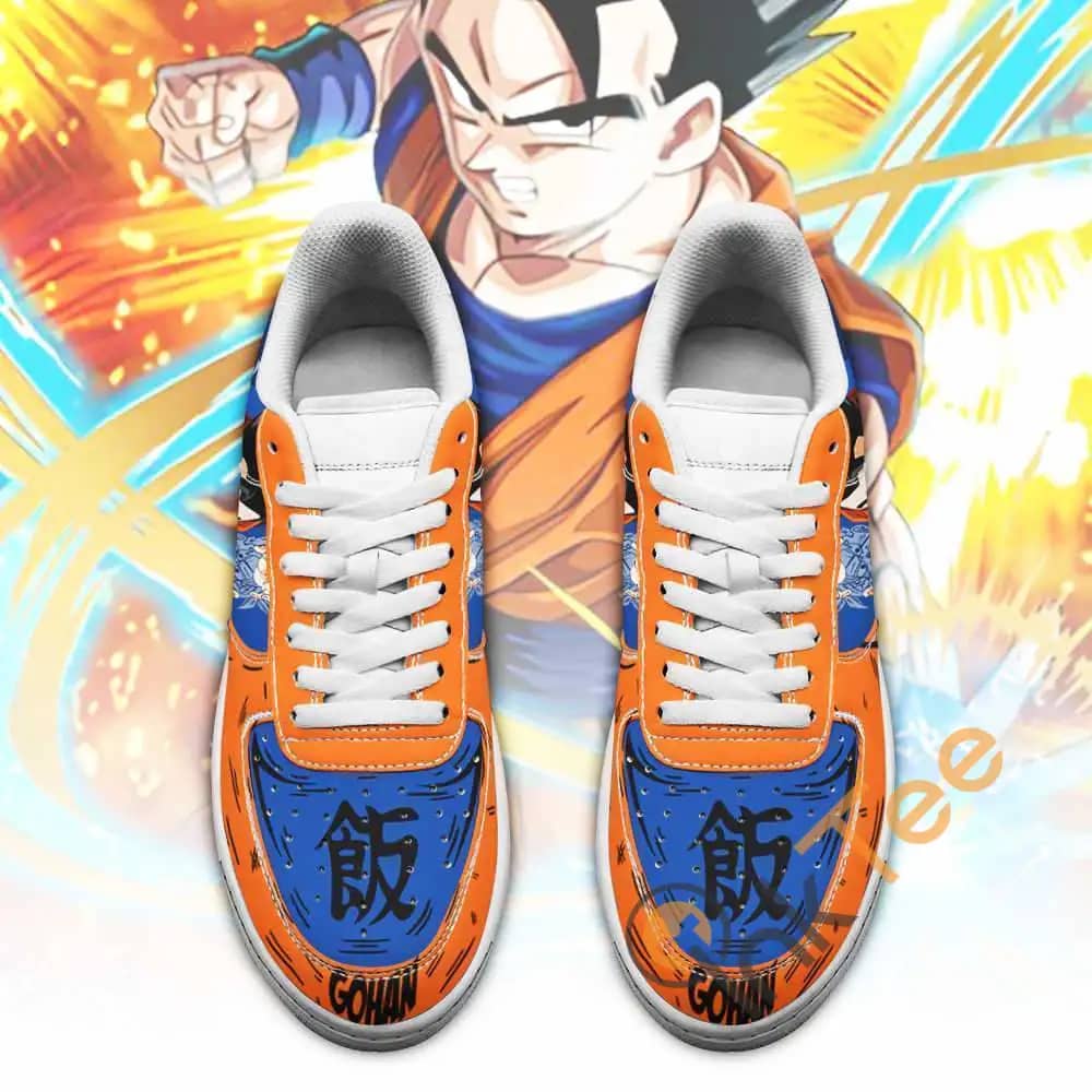 Gohan Custom Dragon Ball Anime Fan Gift Amazon Nike Air Force Shoes