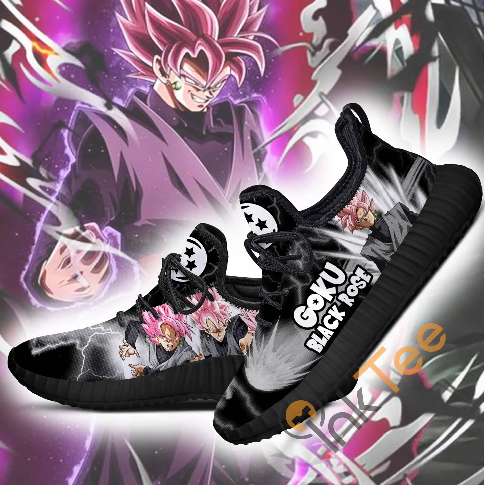 Inktee Store - Goku Black Rose Dragon Ball Anime Amazon Reze Shoes Image