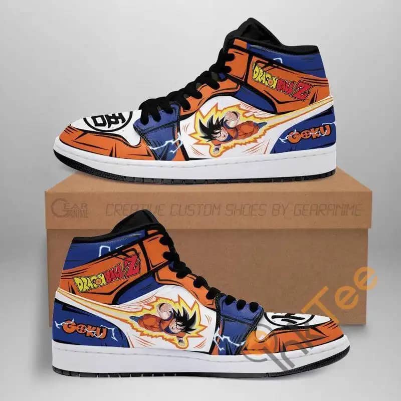 Goku Classic Dragon Ball Z Anime Custom Sneakers It1000 Air Jordan Shoes