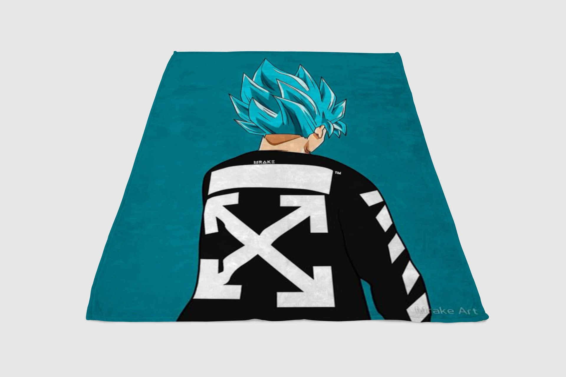 Goku Hypebeast Fleece Blanket