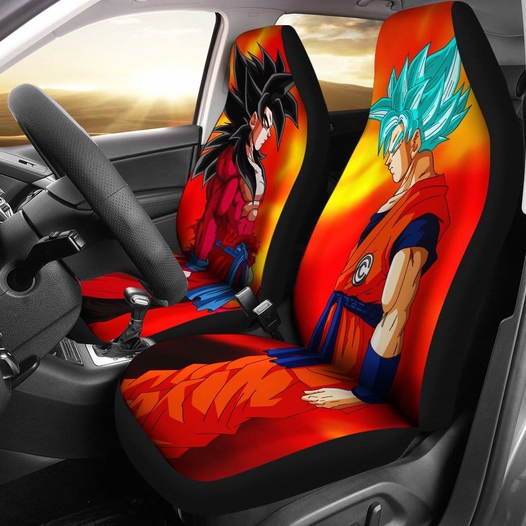 Goku Super Saiyan 4 Vs Goku Super Saiyan Blue Dragon Ball Car Seat Covers