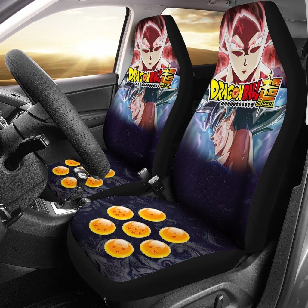 Goku Super Saiyan God Ultra Instinct Dragon Ball Anime Car Seat Covers