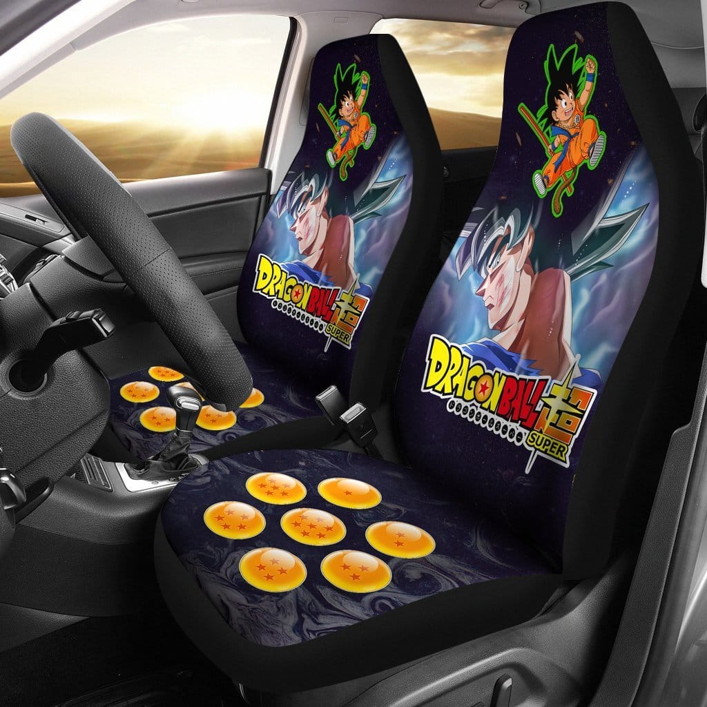 Goku Super Saiyan Ultra Instinct Dragon Ball Anime 5 Car Seat Covers
