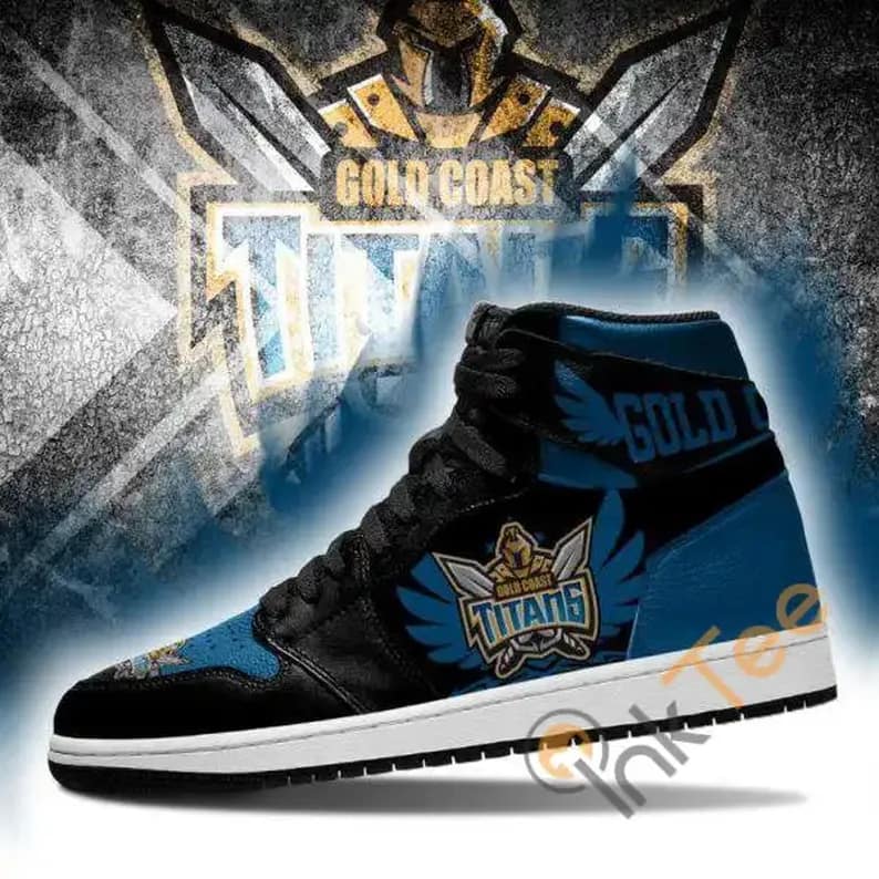 Gold Coast Titans Nrl Sport Custom Sneakers It1009 Air Jordan Shoes