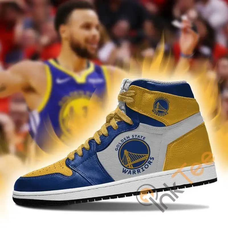 Golden State Warriors Basketball Custom Sneakers It1028 Air Jordan Shoes