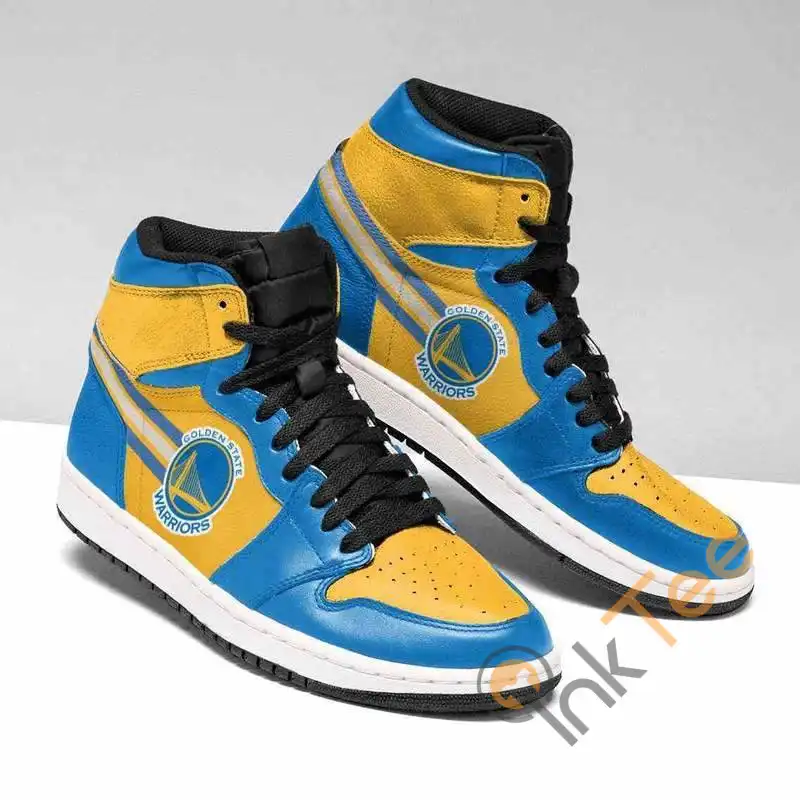 Golden State Warriors Nba Basketball Custom It1026 Air Jordan Shoes
