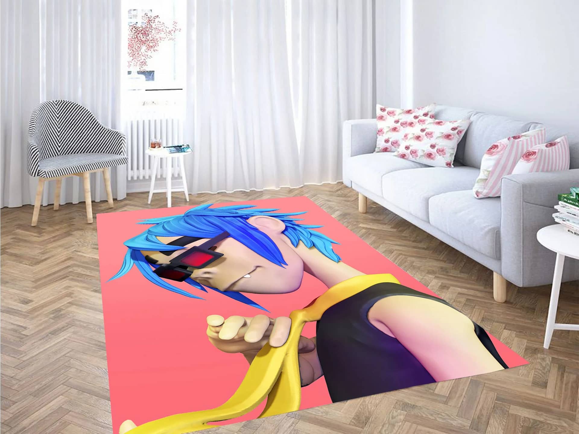 Gorillaz 3D Character Carpet Rug