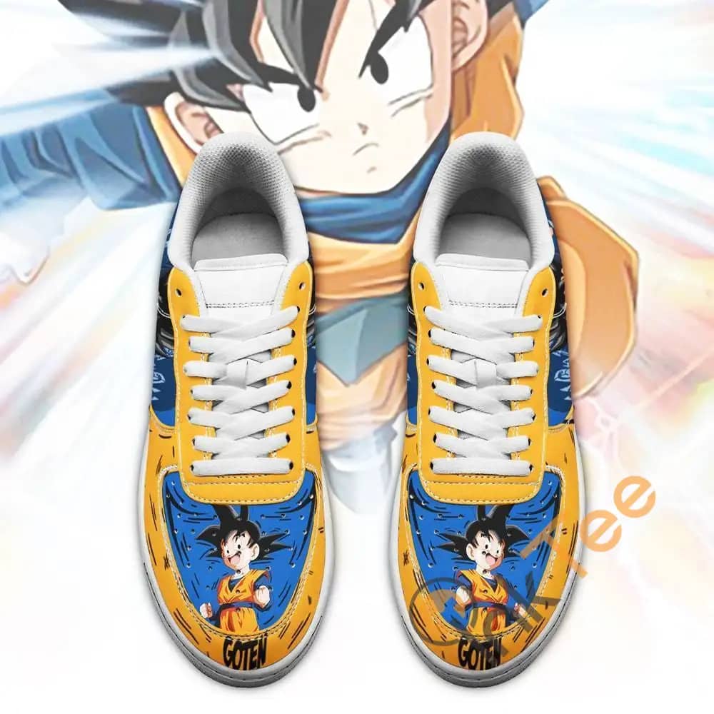 Goten Custom Dragon Ball Anime Fan Gift Amazon Nike Air Force Shoes