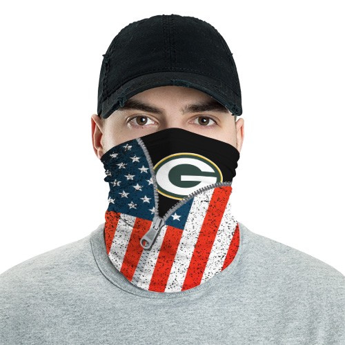 Green Bay Packers 6 Bandana Scarf Sports Neck Gaiter No2413 Face Mask