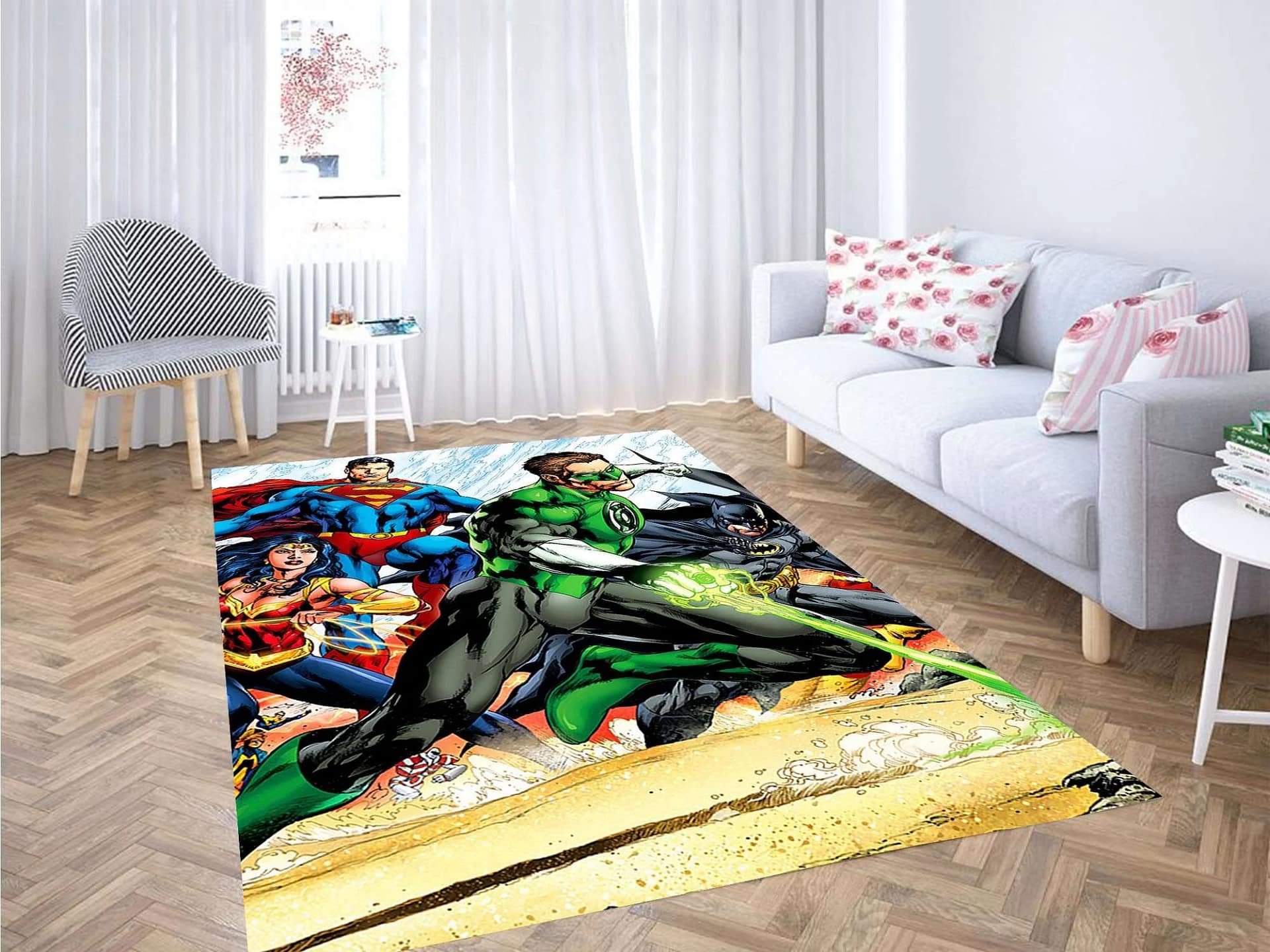 Green Lantern Justice League Carpet Rug