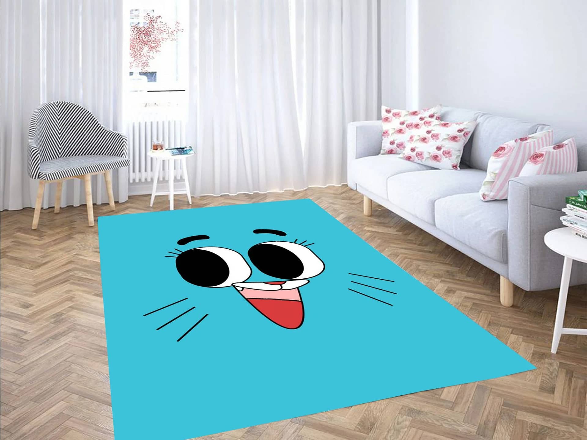 Gumbal Watterson Face Carpet Rug
