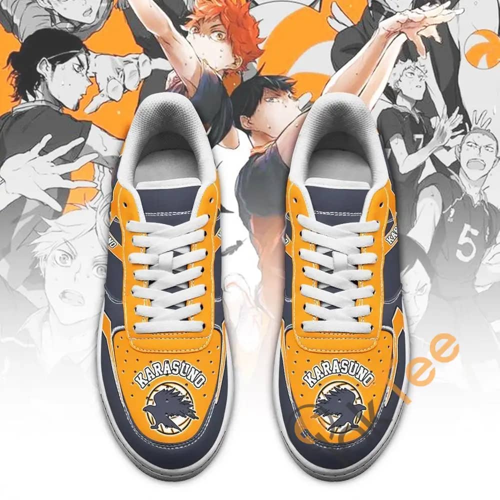 Haikyuu Karasuno High Uniform Haikyuu Anime Amazon Nike Air Force Shoes