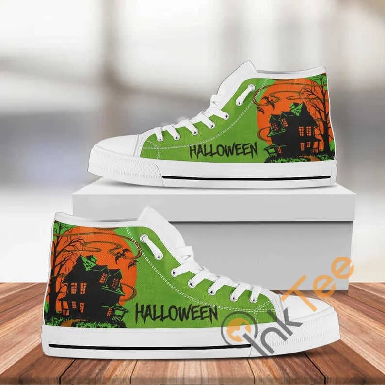 Halloween Green Custom Movie No 344 High Top Shoes