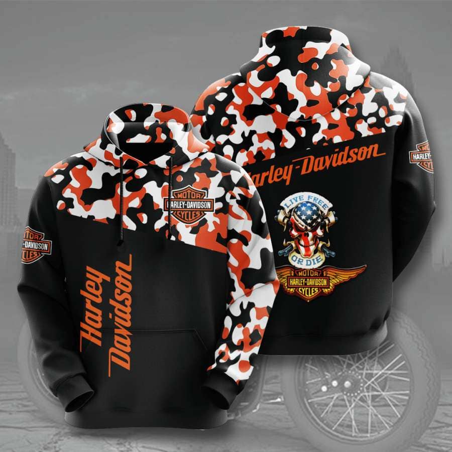 Harley Davidson No761 Custom Hoodie 3D
