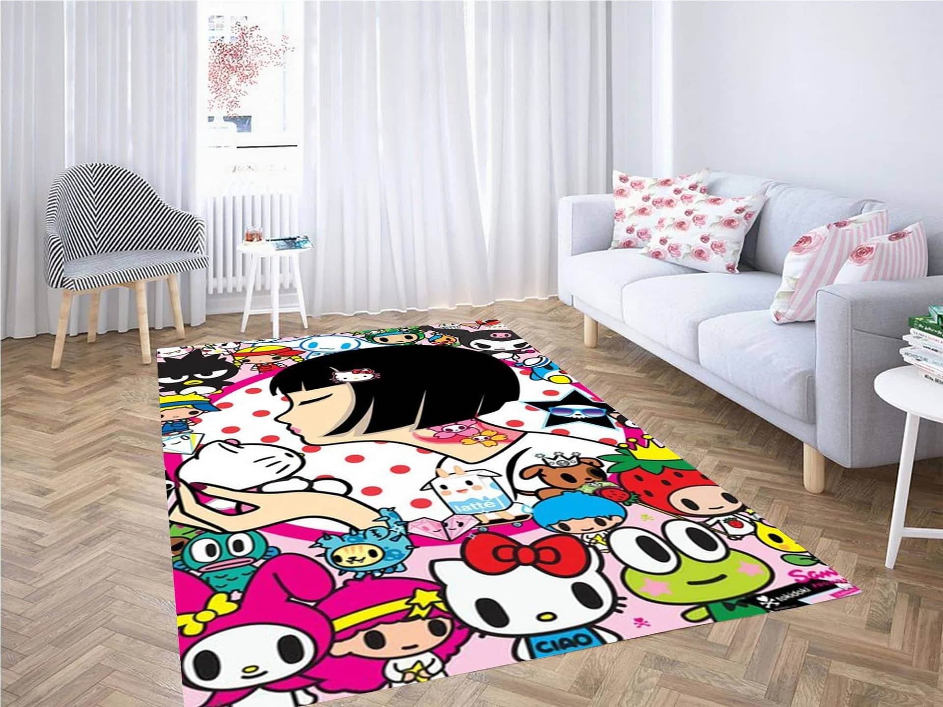 Hello Kitty Art Carpet Rug
