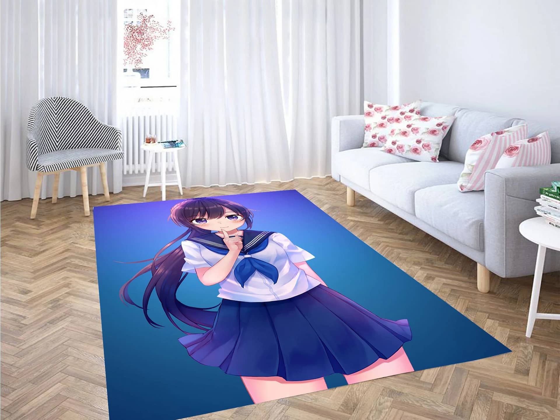 Highschool Anime Carpet Rug