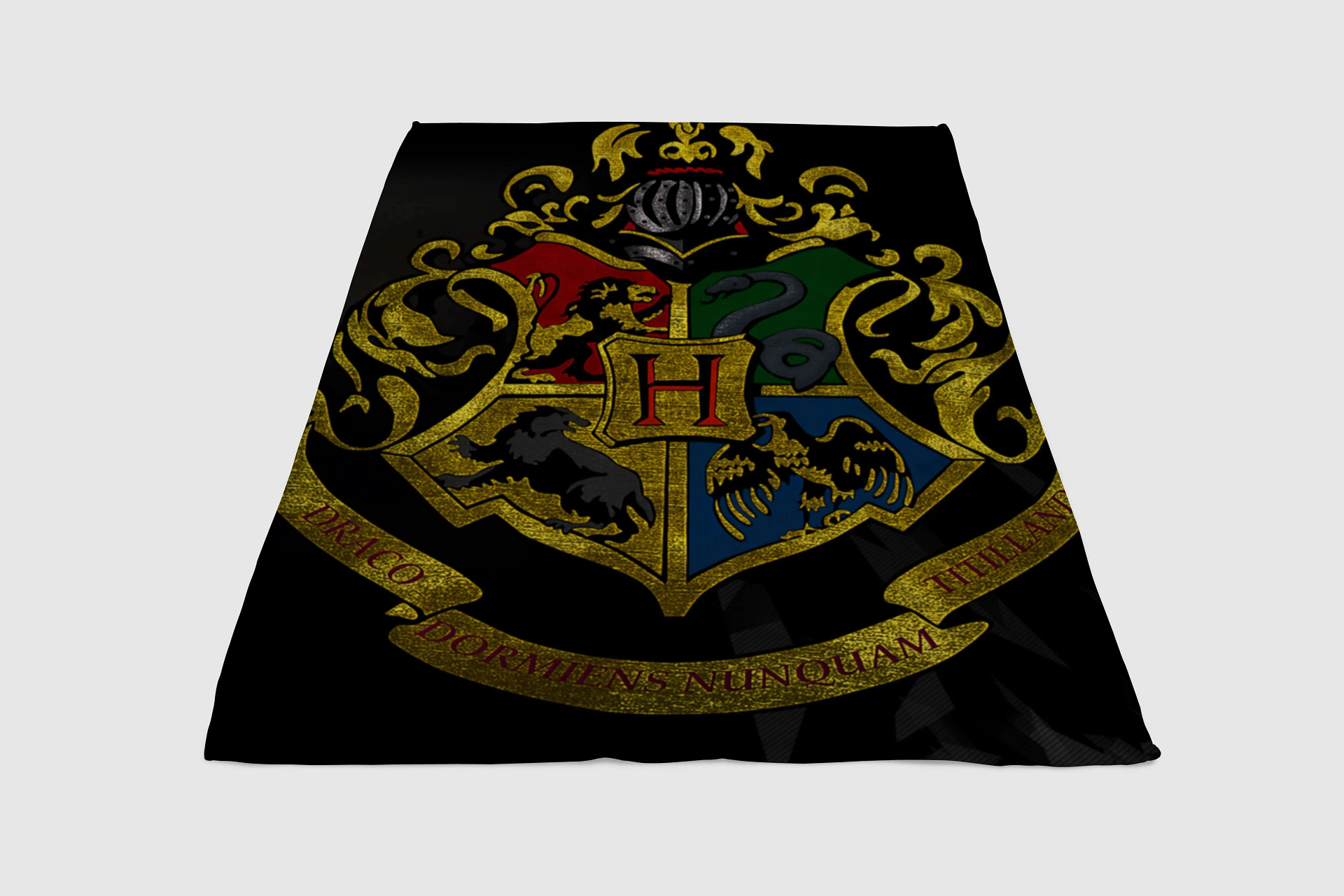 Hogwarts Logo Harry Potter Fleece Blanket