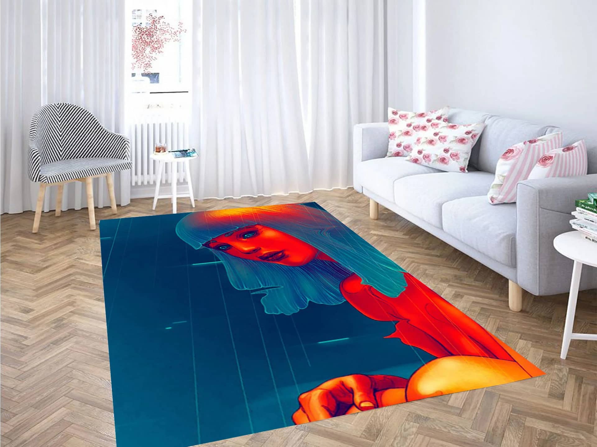 Hologram Girl Blade Runner 2049 Carpet Rug