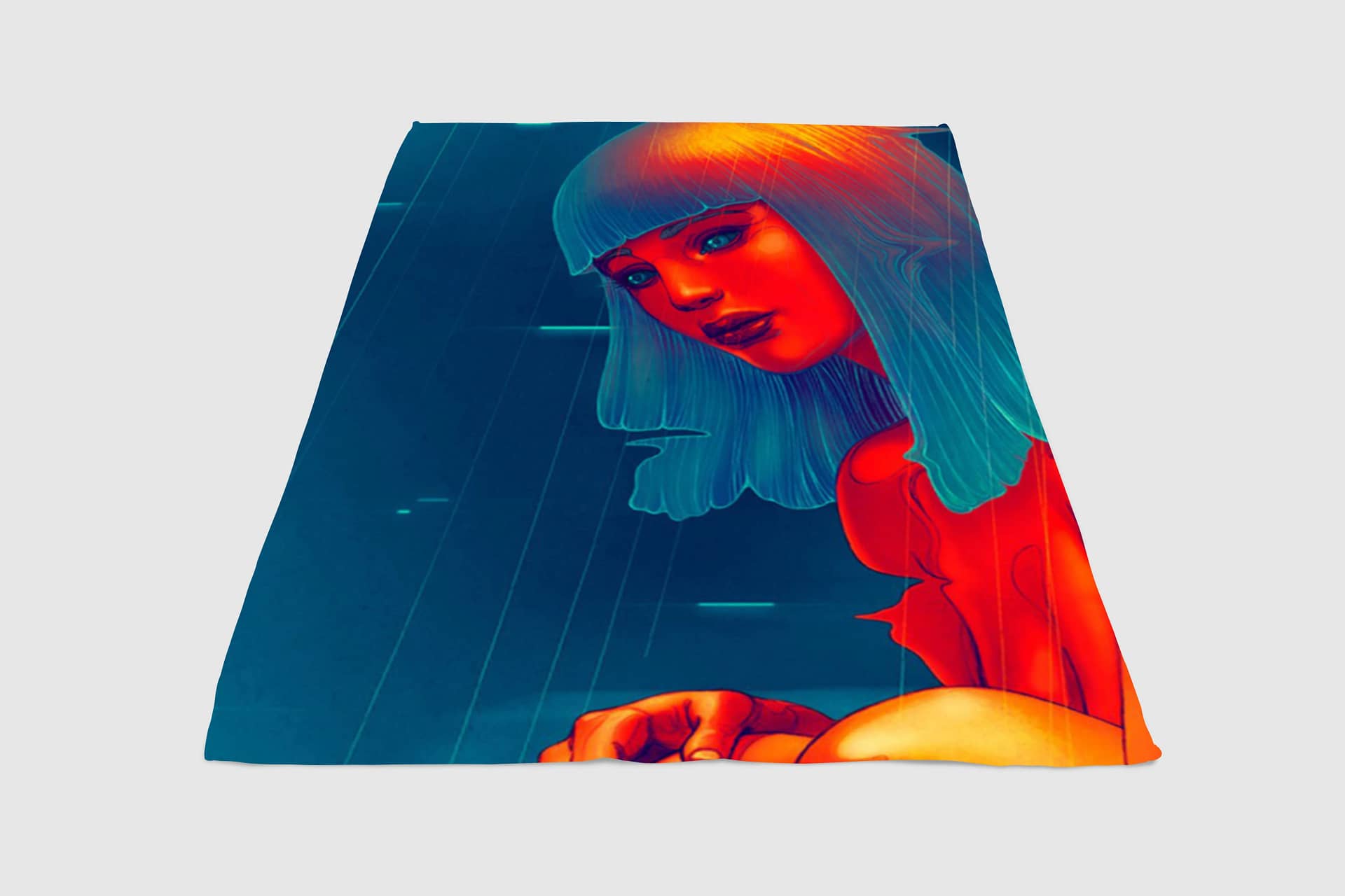 Hologram Girl Blade Runner 2049 Fleece Blanket