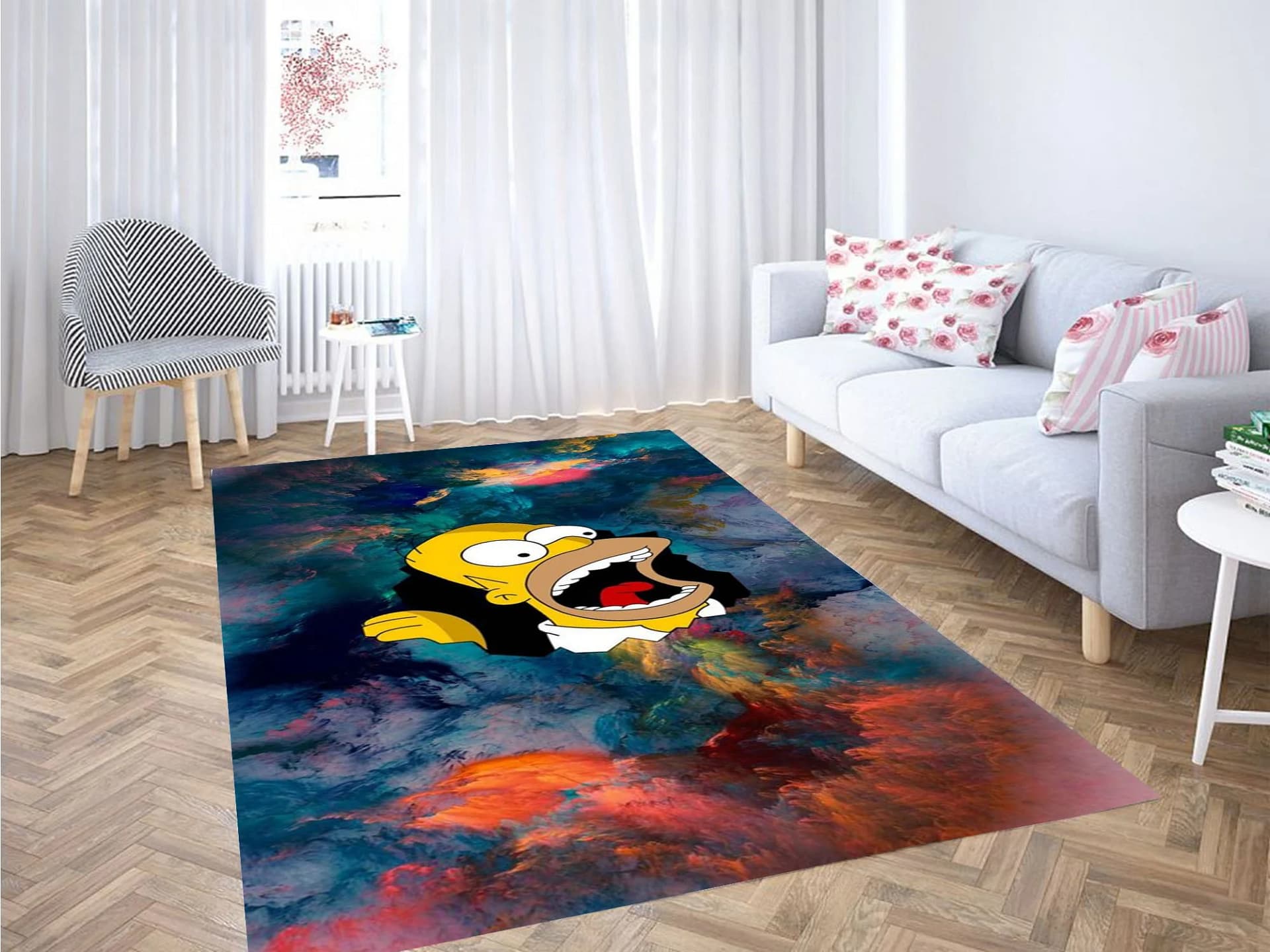 Homer Nebula Art Carpet Rug