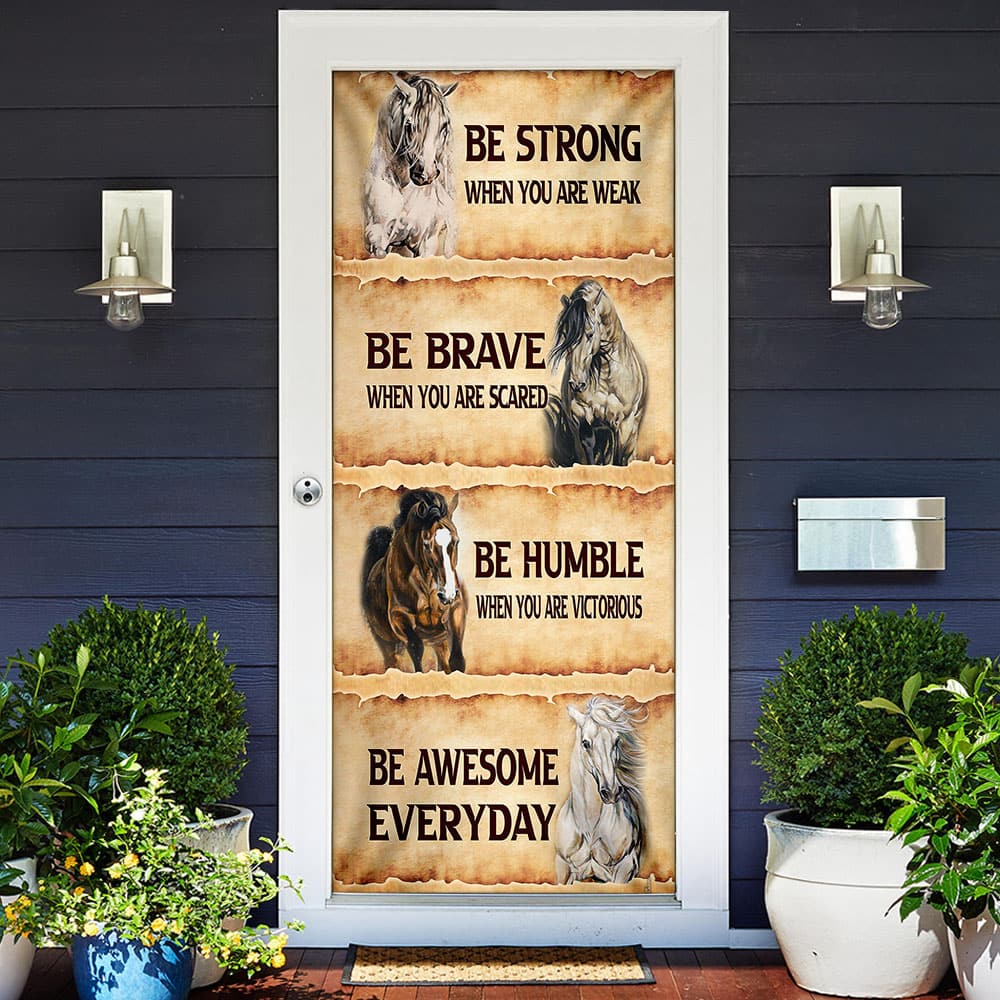 Inktee Store - Horse Be Awesome Everyday Door Cover Image